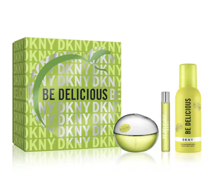 DKNY Be Delicious Perfume Para Mujer 100ml Eau de Toilette Set de Regalo 3 Piezas