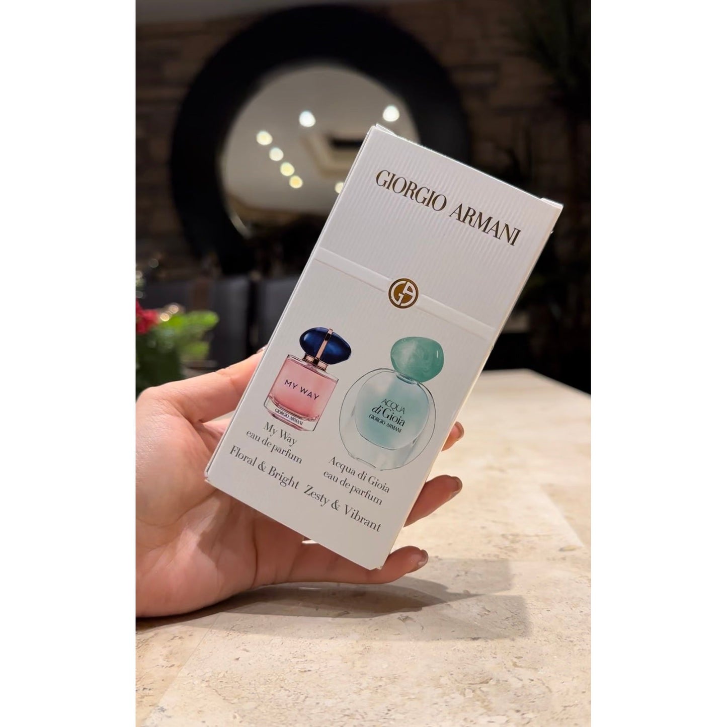Set de 2 Piezas Regalo Giorgio Armani My Way 7ml y Acqua Di Gioia 5ml Para Mujer