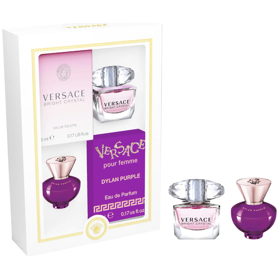 Set de 2 Piezas Regalo Versace Bright Crystal 5ml y Dylan Purple 5ml Para Mujer in