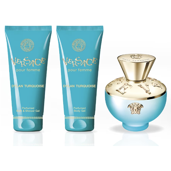 Versace Dylan Turquoise Set Perfume Para Mujer 100 ml Eau De Toilette