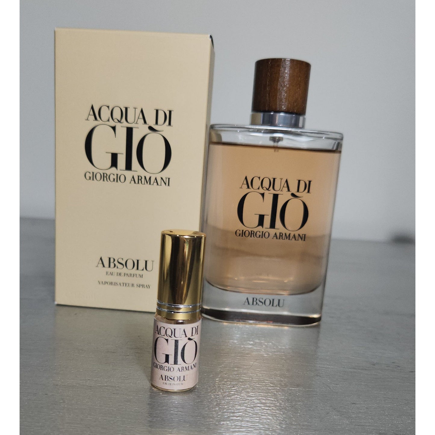Giorgio Armani Gio Absolu Perfume Para Hombre 5ml y 125 ml Eau de Parfum