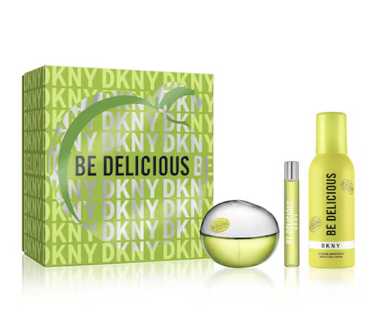 DKNY Be Delicious Perfume Para Mujer 100ml Eau de Toilette Set de Regalo 3 Piezas