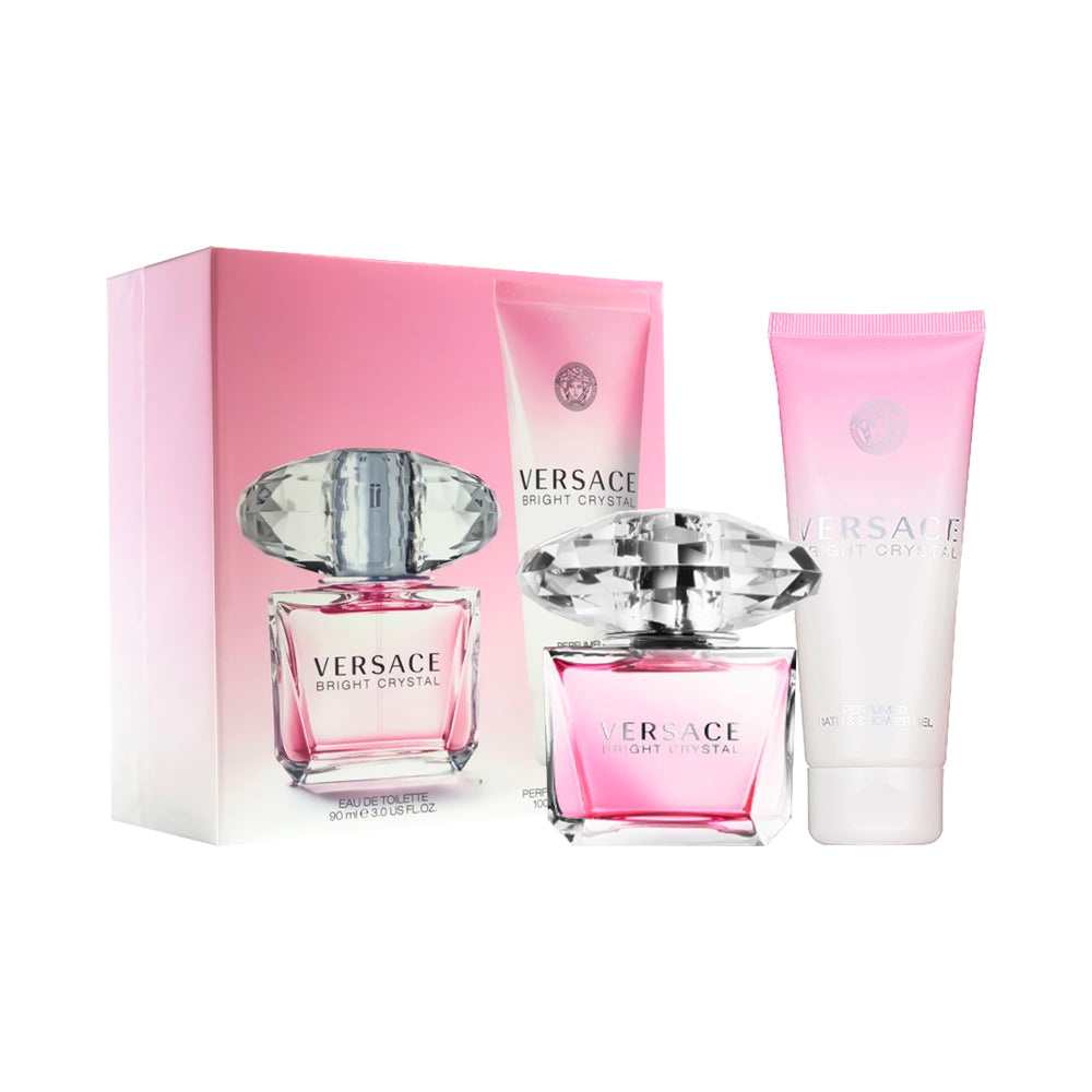 Versace Bright Crystal Set 2 piezas Perfume Para Mujer 90ml Eau de Toilette